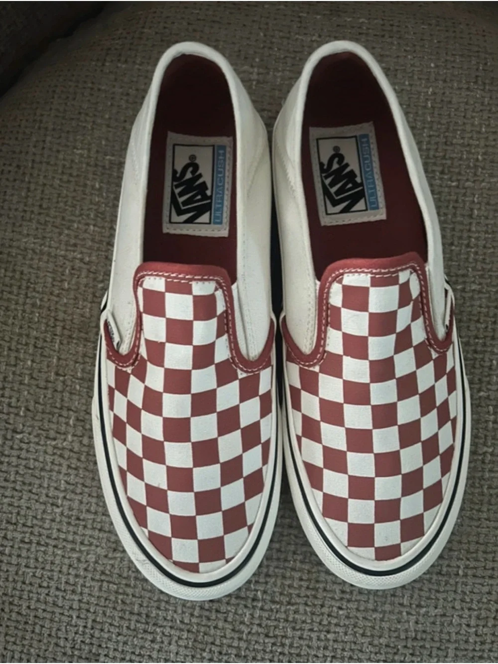 Vans Low-Top Canvas Sneakers - Pink & White